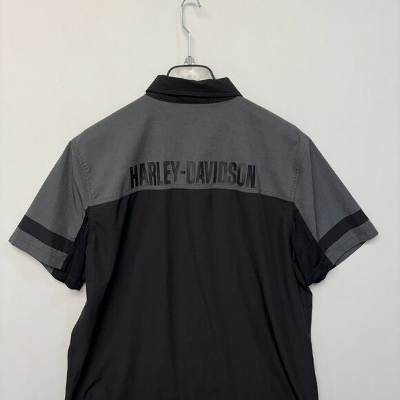 Harley Davidson Men HD Performance Button Shirt Top Size XL X-Large C053 -15 - Picture 13 of 14